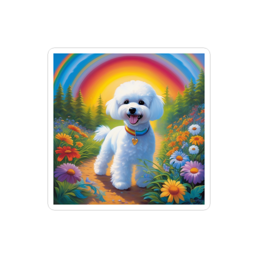 PugMug Custom Bichons Frise Sticker