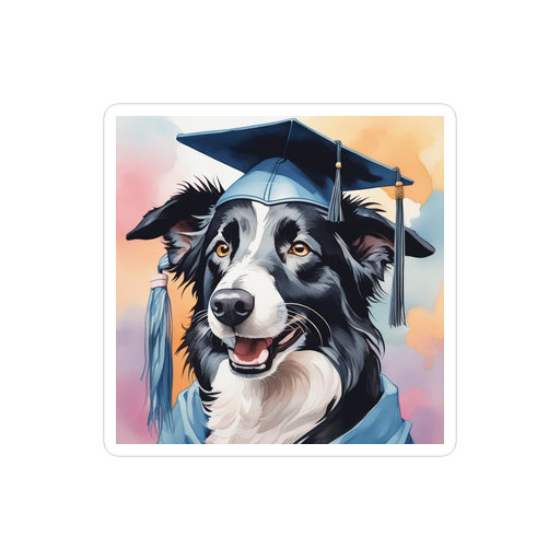 PugMug Custom Border Collie Sticker