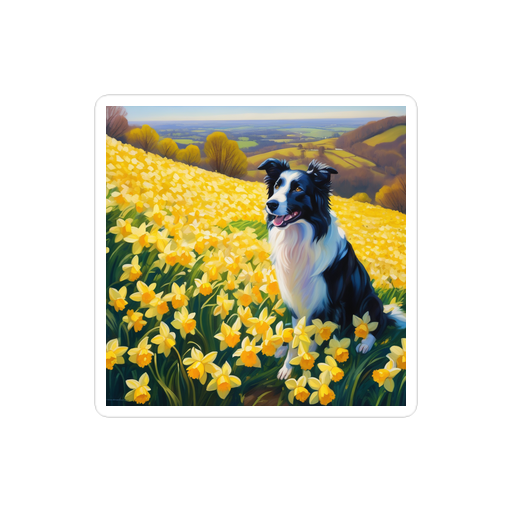 PugMug Custom Border Collie Sticker