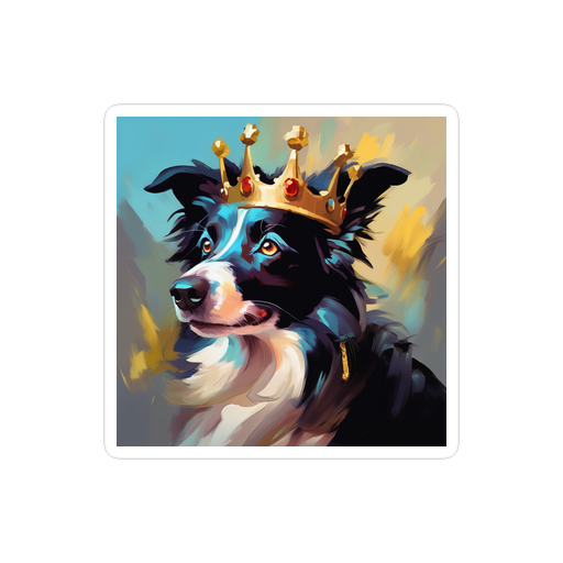 PugMug Custom Border Collie Sticker