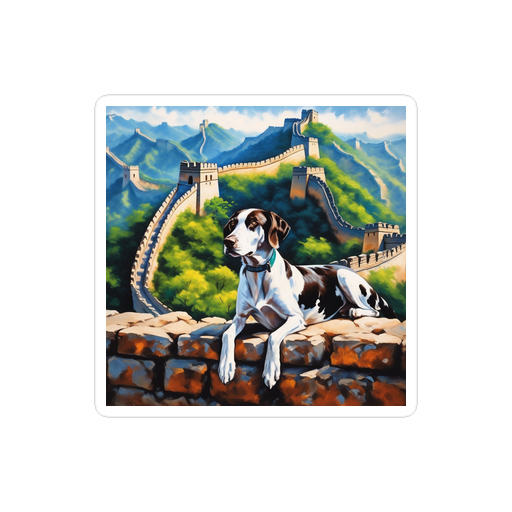 PugMug Custom Pointer Dog Sticker
