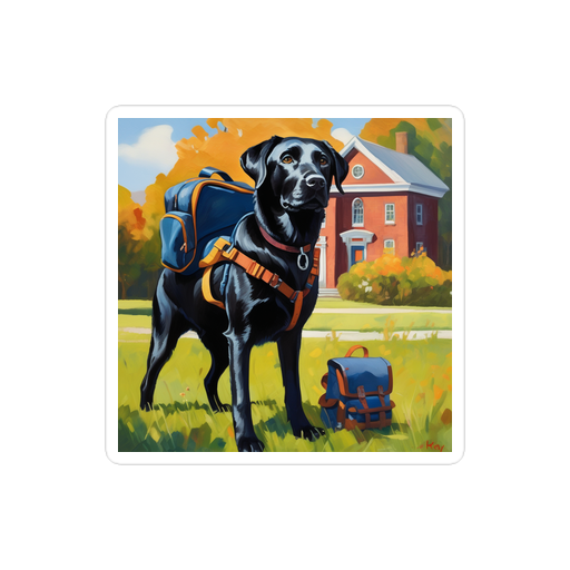 PugMug Custom Black Labrador Retriever Sticker