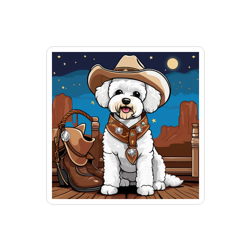 PugMug Custom Bichons Frise Sticker