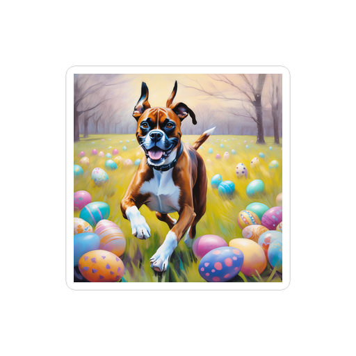 PugMug Custom Boxer Dog Sticker