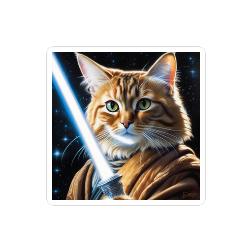 PugMug Custom Tabby Exotic Cat Sticker