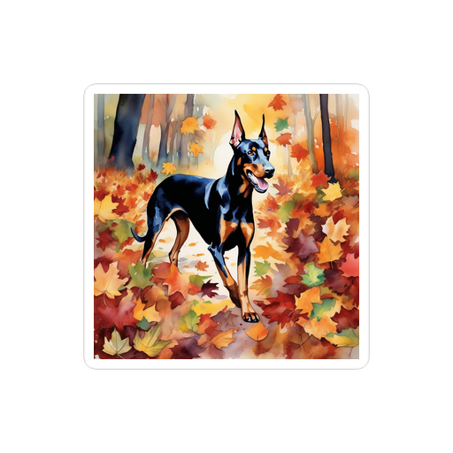 PugMug Custom Doberman Pinscher Sticker