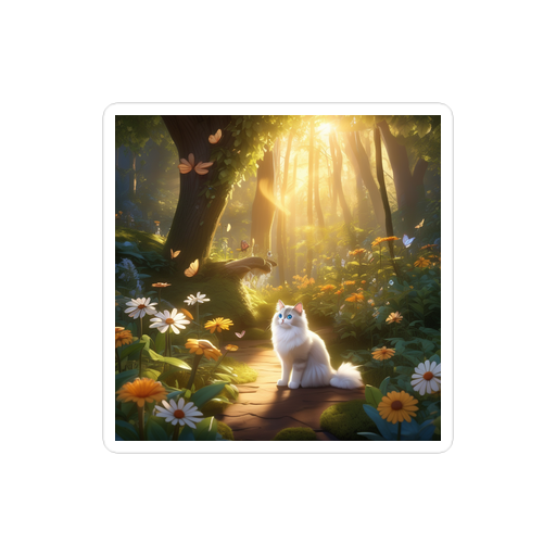 PugMug Custom Tabby Ragdoll Cat Sticker