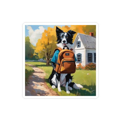 PugMug Custom Border Collie Sticker