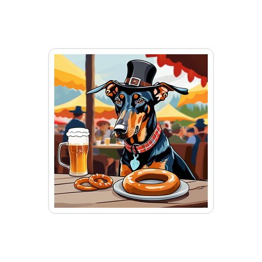 PugMug Custom Doberman Pinscher Sticker