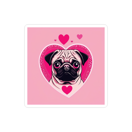 PugMug Custom Pug Sticker