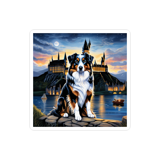 PugMug Custom Australian Shepherd Dog Sticker