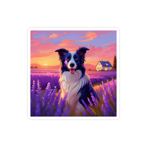 PugMug Custom Border Collie Sticker