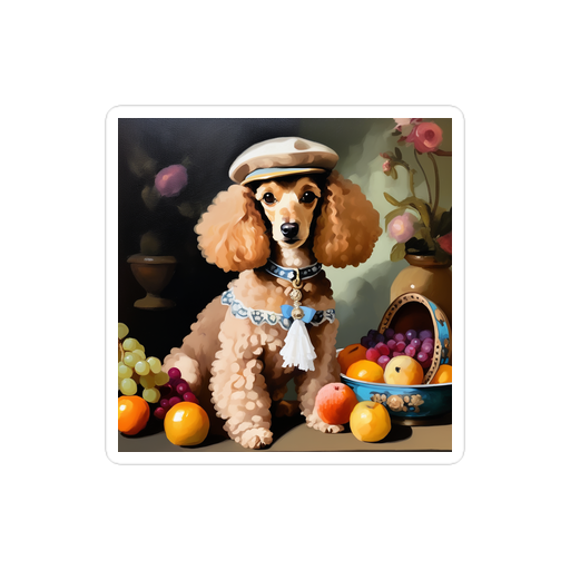 PugMug Custom Tan Poodle Sticker