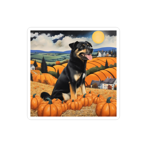 PugMug Custom Blue Sticker