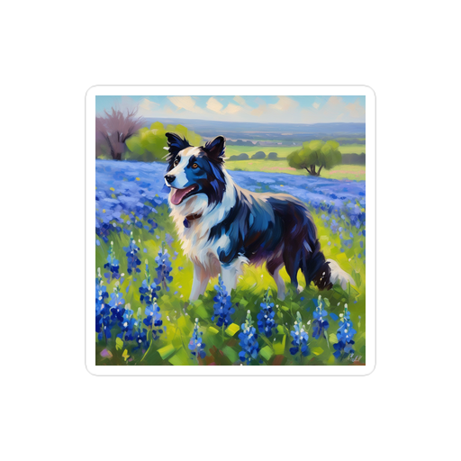 PugMug Custom Border Collie Sticker
