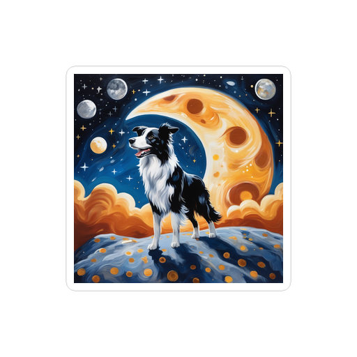 PugMug Custom Border Collie Sticker