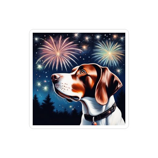 PugMug Custom Pointer Dog Sticker