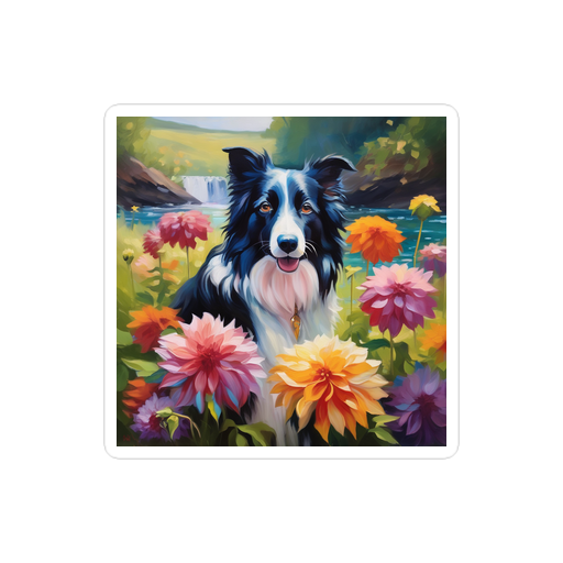 PugMug Custom Border Collie Sticker