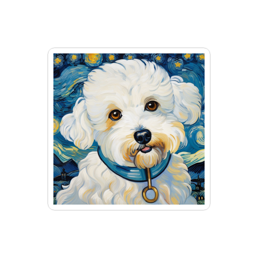 PugMug Custom Bichons Frise Sticker