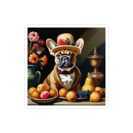 PugMug Custom Tan French Bulldog Sticker