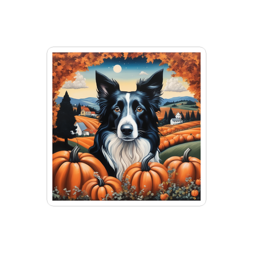 PugMug Custom Border Collie Sticker