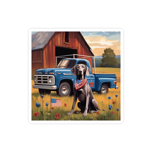 PugMug Custom Weimaraner Sticker