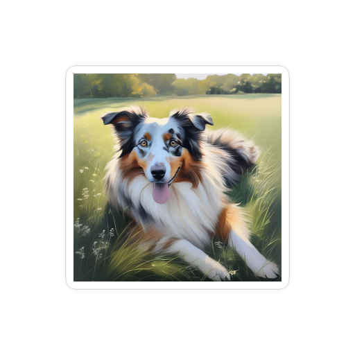 PugMug Custom Australian Shepherd Dog Sticker
