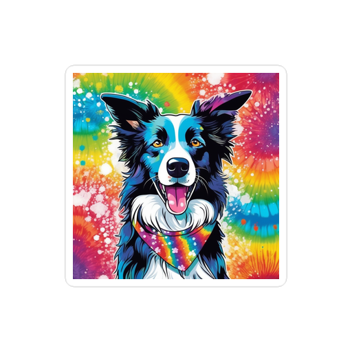 PugMug Custom Border Collie Sticker
