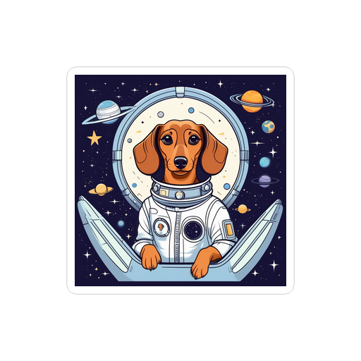 PugMug Custom Tan Dachshund Sticker