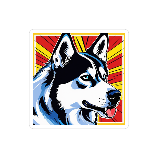 PugMug Custom Siberian Husky Sticker