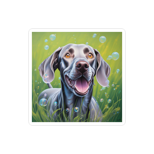 PugMug Custom Weimaraner Sticker