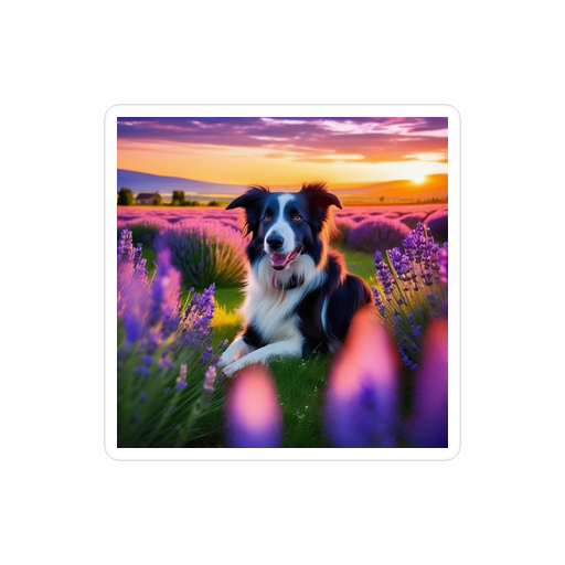 PugMug Custom Border Collie Sticker