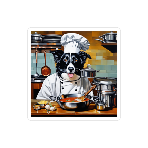 PugMug Custom Border Collie Sticker