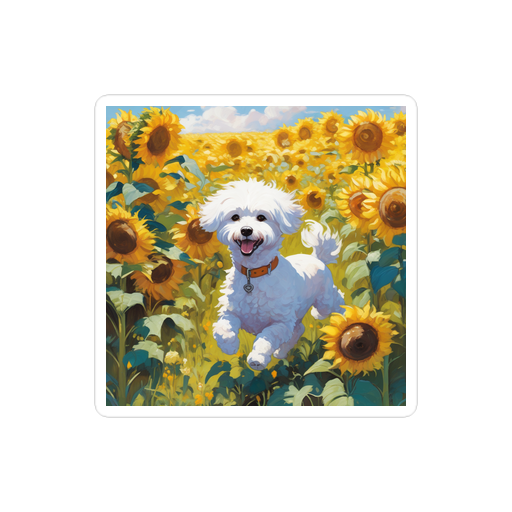 PugMug Custom Bichons Frise Sticker