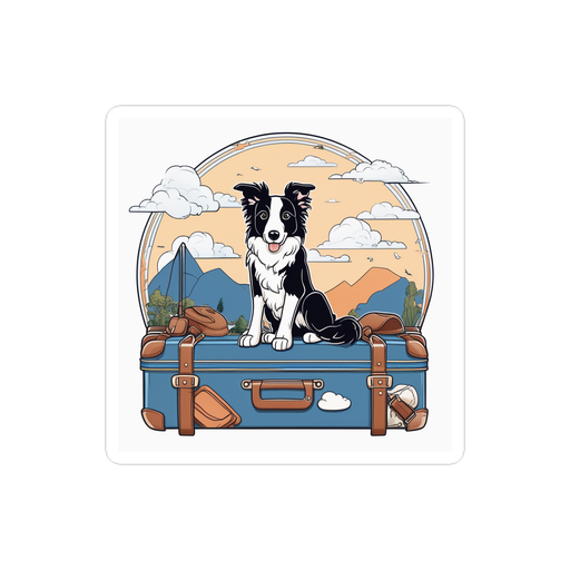 PugMug Custom Border Collie Sticker