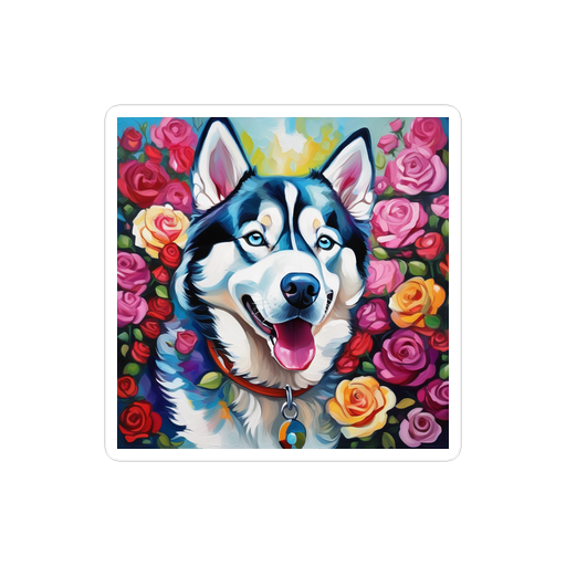 PugMug Custom Siberian Husky Sticker