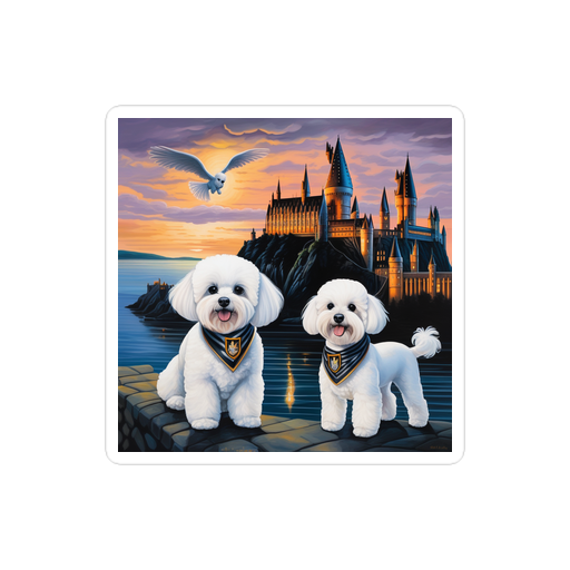 PugMug Custom Bichons Frise Sticker