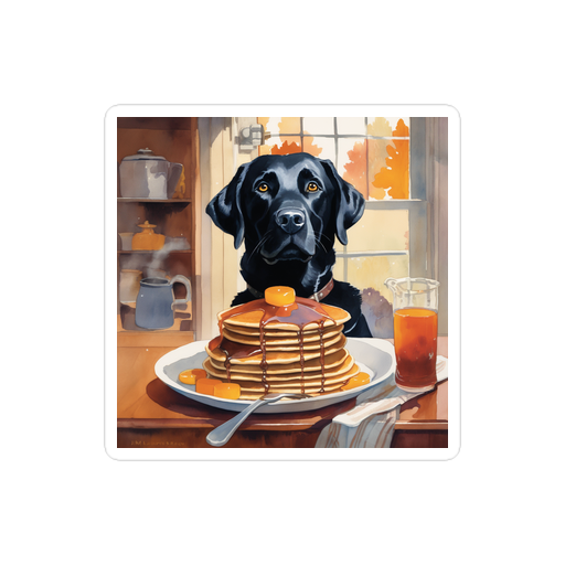 PugMug Custom Black Labrador Retriever Sticker