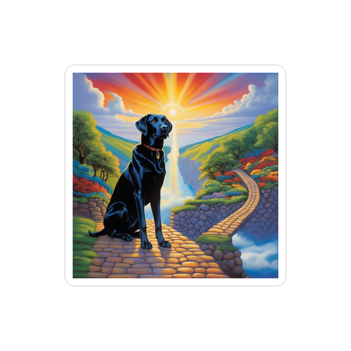 PugMug Custom Black Labrador Retriever Sticker