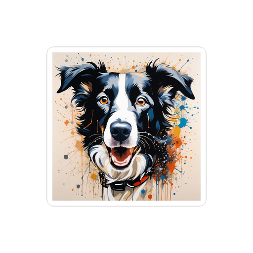 PugMug Custom Border Collie Sticker