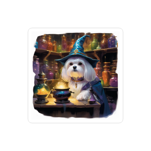 PugMug Custom Maltese Dog Sticker