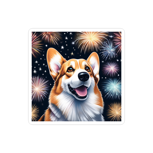 PugMug Custom Pembroke Welsh Corgi Sticker