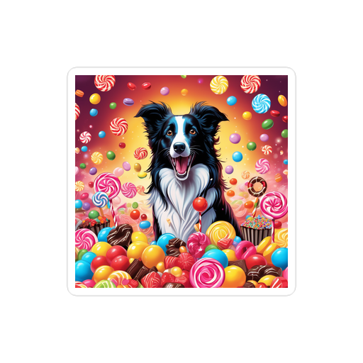 PugMug Custom Border Collie Sticker