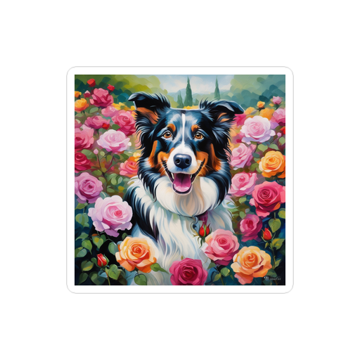PugMug Custom Border Collie Sticker