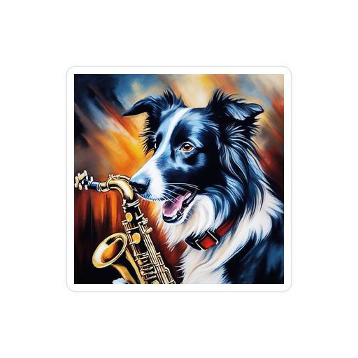 PugMug Custom Border Collie Sticker