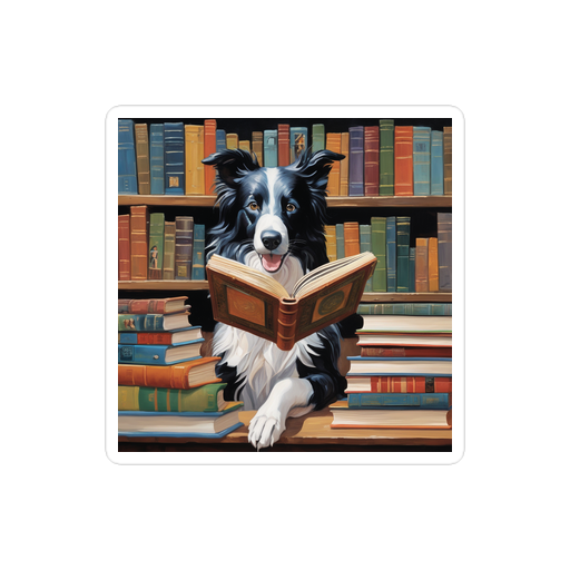 PugMug Custom Border Collie Sticker