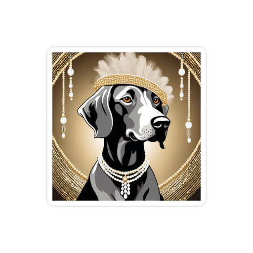 PugMug Custom Weimaraner Sticker