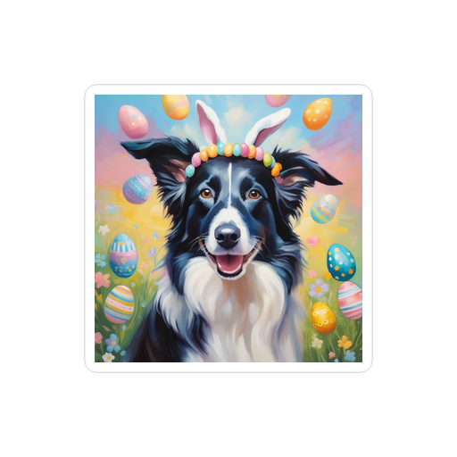 PugMug Custom Border Collie Sticker