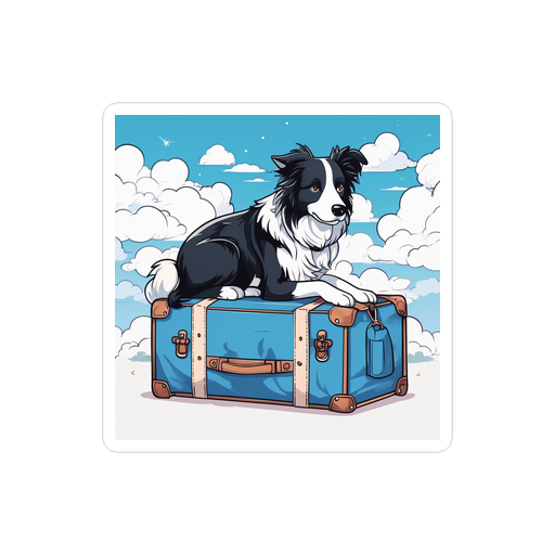 PugMug Custom Border Collie Sticker
