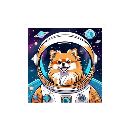 PugMug Custom Tan Pomeranian Sticker